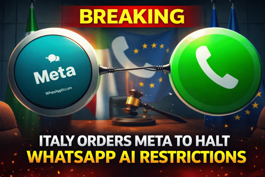 Italy Orders Meta to Halt WhatsApp AI Chatbot Ban, Huge Win for Competition