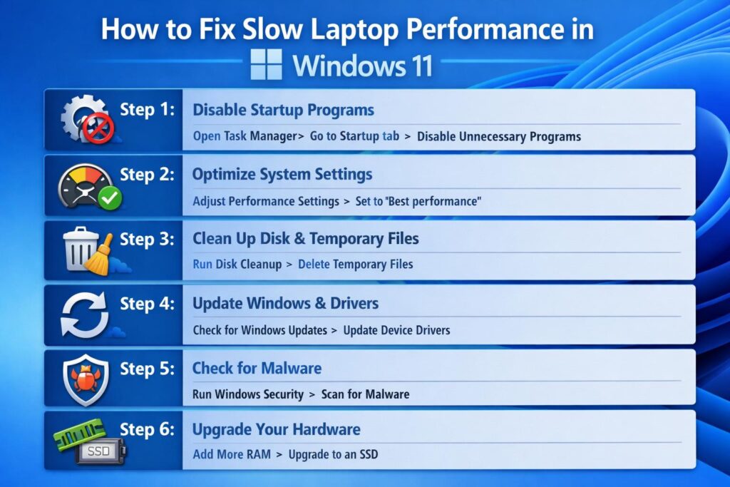 How to Fix a Slow Windows 11 Laptop: 10 Proven Methods That Actually Work