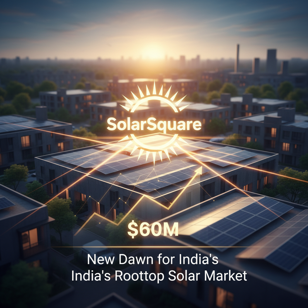 SolarSquare's $60M Funding Bid Signals New Dawn for India's Rooftop Solar Market