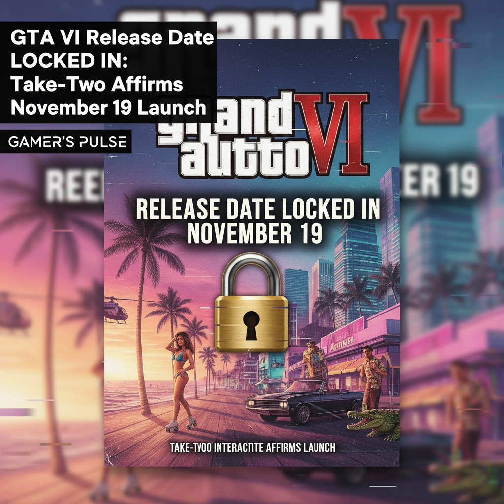 GTA VI Release Date LOCKED IN: Take-Two Affirms November 19 Launch