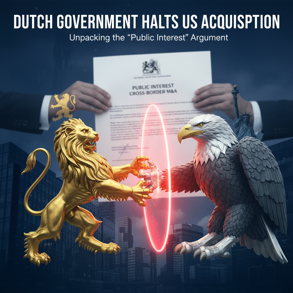 Dutch Government Halts US Acquisition: Unpacking the 'Public Interest' Argument in Cross-Border M&A