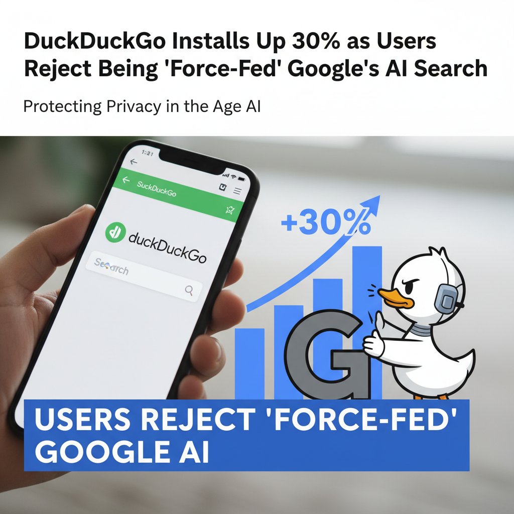 DuckDuckGo Installs Up 30% as Users Reject Being 'Force-Fed' Google's AI Search