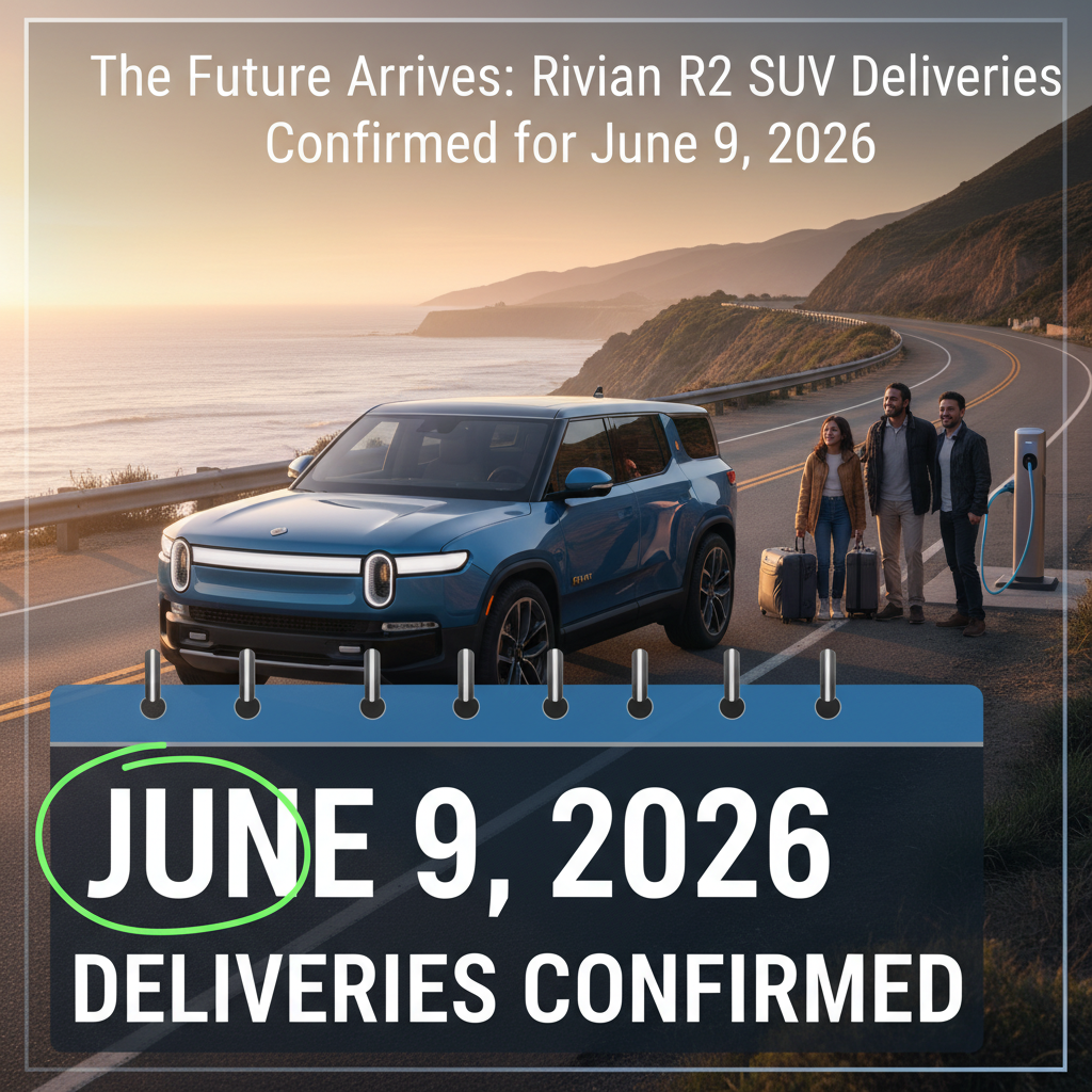 The Future Arrives: Rivian R2 SUV Deliveries Confirmed for June 9, 2026