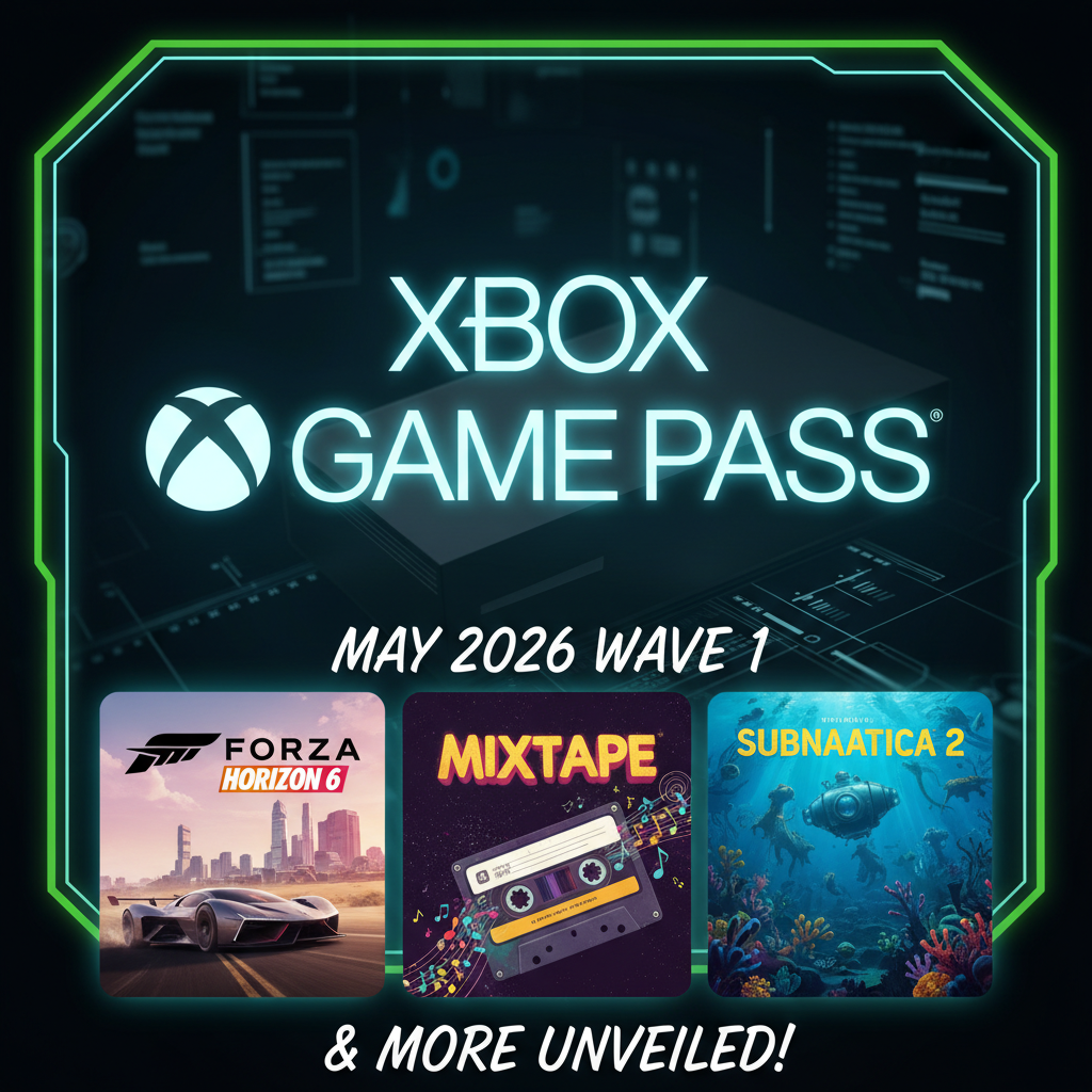Xbox Game Pass May 2026 Wave 1: Forza Horizon 6, Mixtape, Subnautica 2 & More Unveiled!