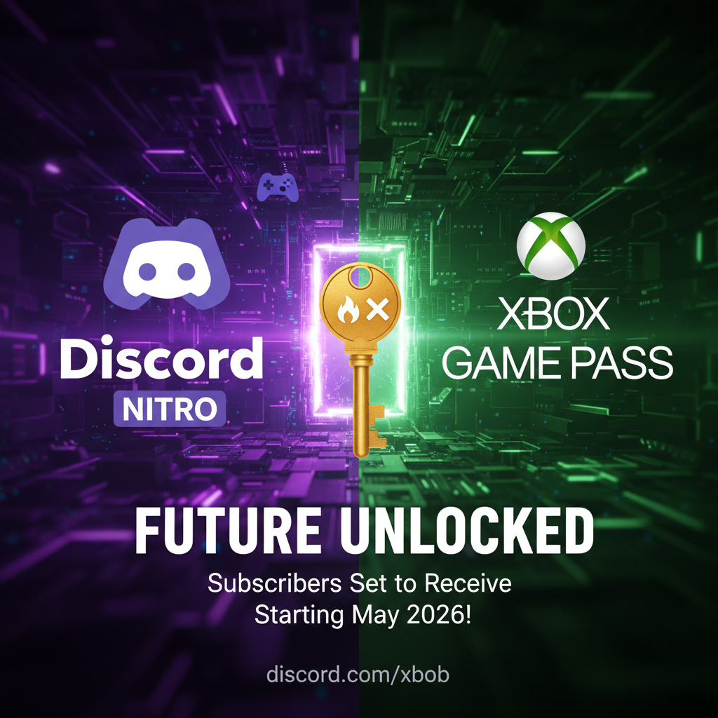 Future Unlocked: Discord Nitro Subscribers Set to Receive Xbox Game Pass Starting May 2026!