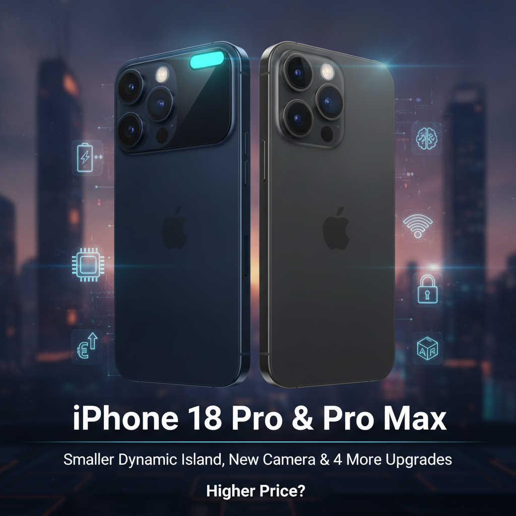 iPhone 18 Pro and Pro Max: Smaller Dynamic Island, New Camera, and 4 More Upgrades Could Come at a Higher Price