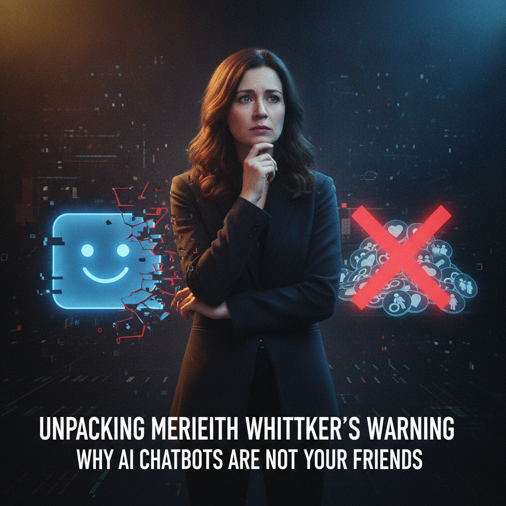 Unpacking Meredith Whittaker's Warning: Why AI Chatbots Are Not Your Friends