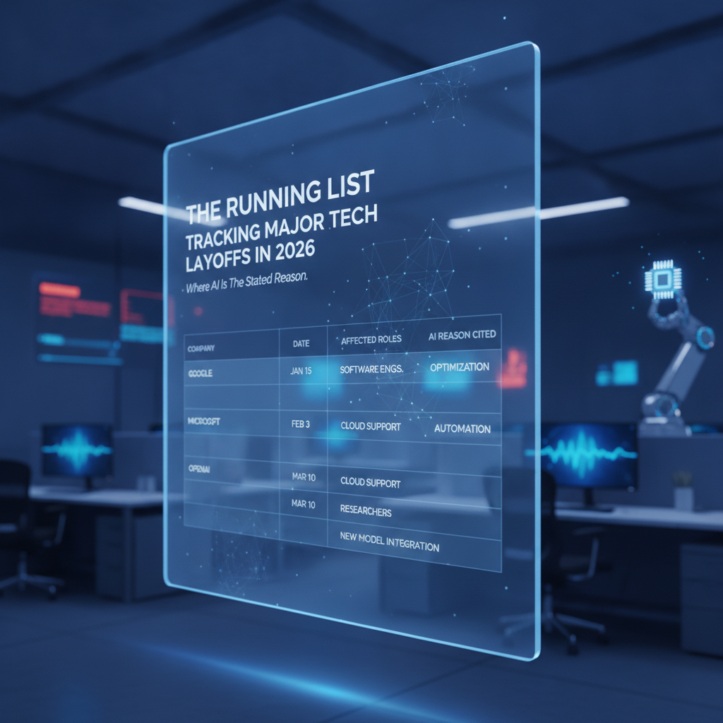 The Running List: Tracking Major Tech Layoffs in 2026 Where AI Is The Stated Reason