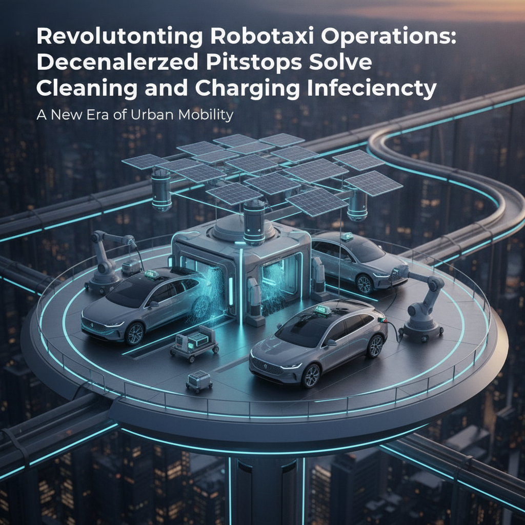 Revolutionizing Robotaxi Operations: Decentralized Pitstops Solve Cleaning and Charging Inefficiency