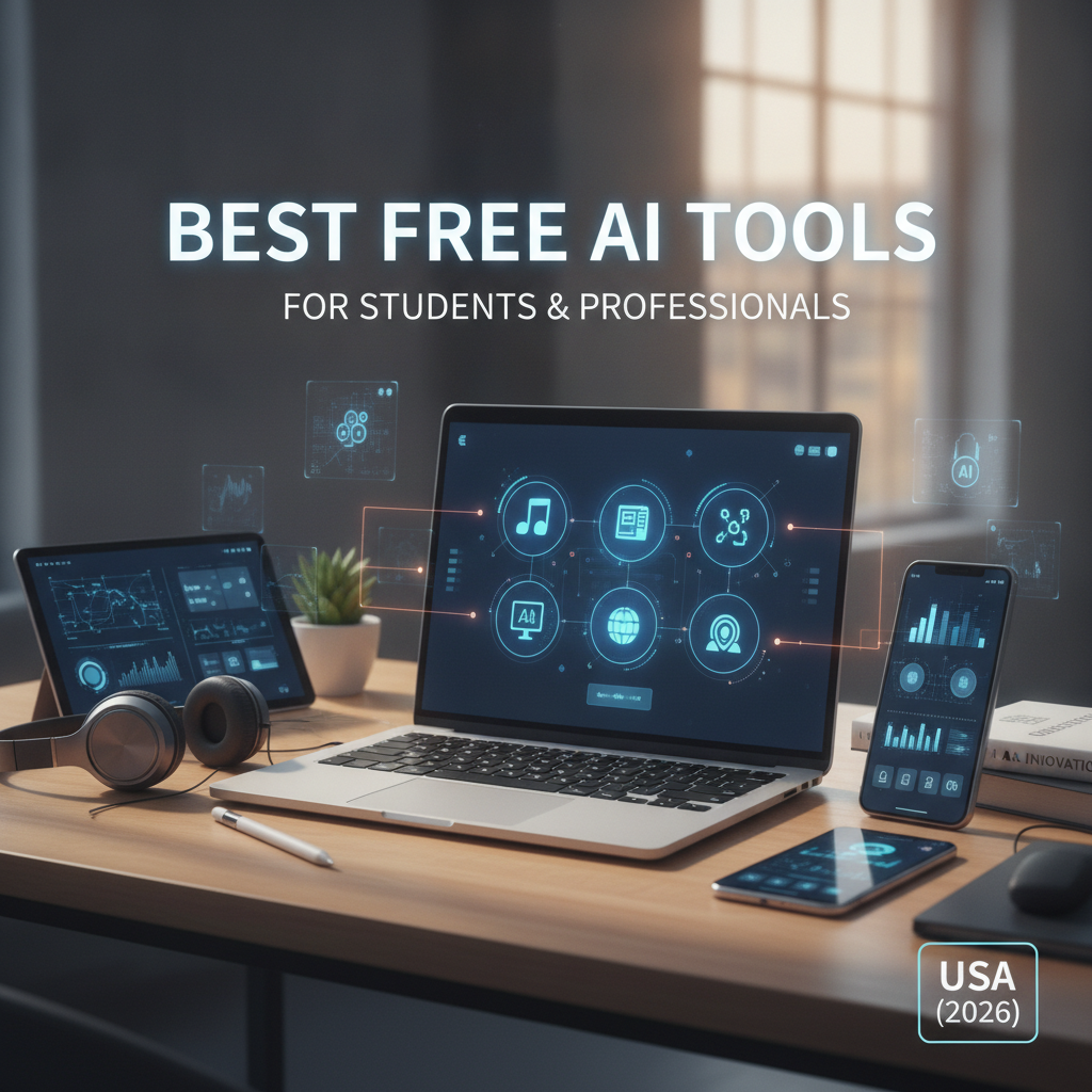 Best Free AI Tools for Students and Professionals in the USA (2026)