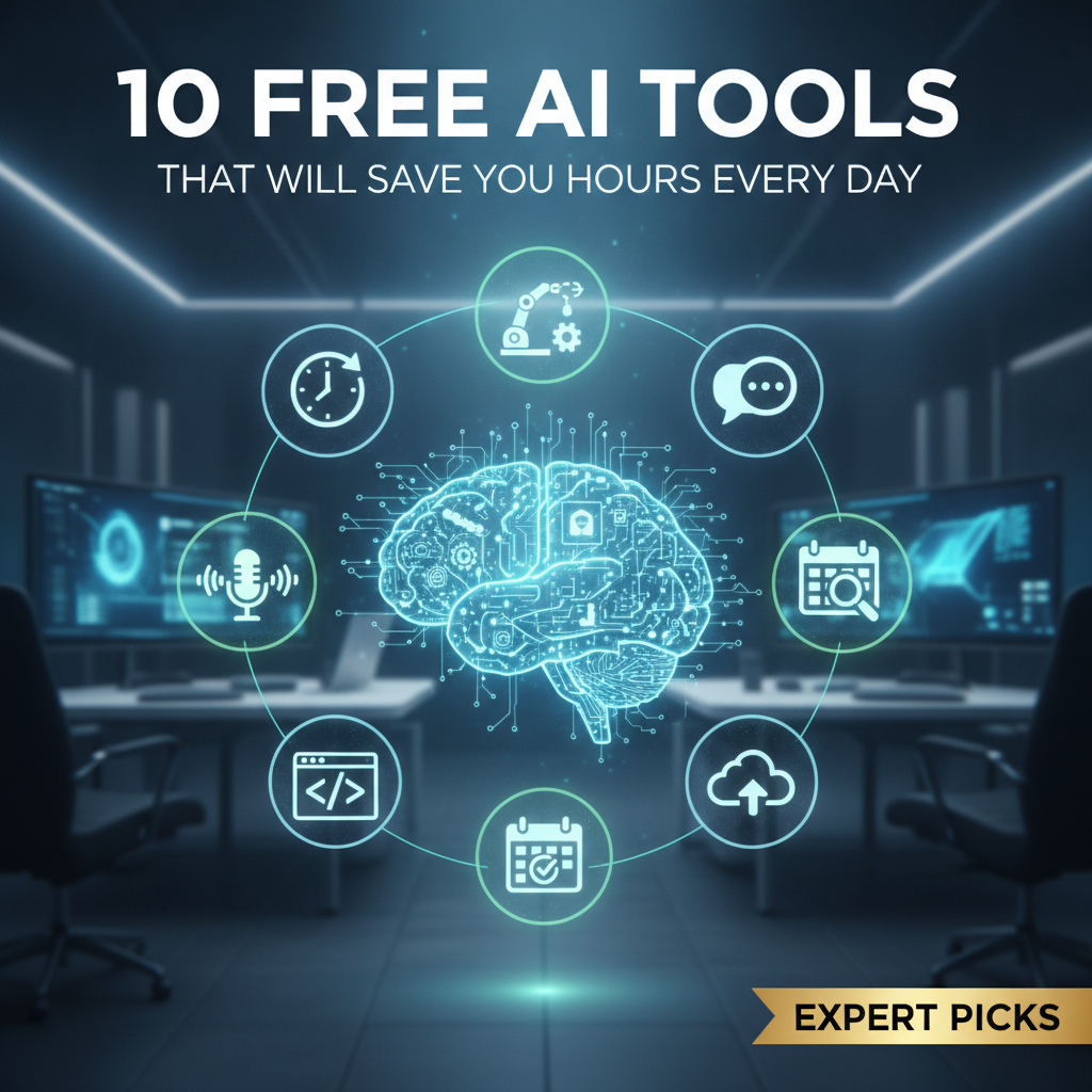 10 Free AI Tools That Will Save You Hours Every Day (Expert Picks)
