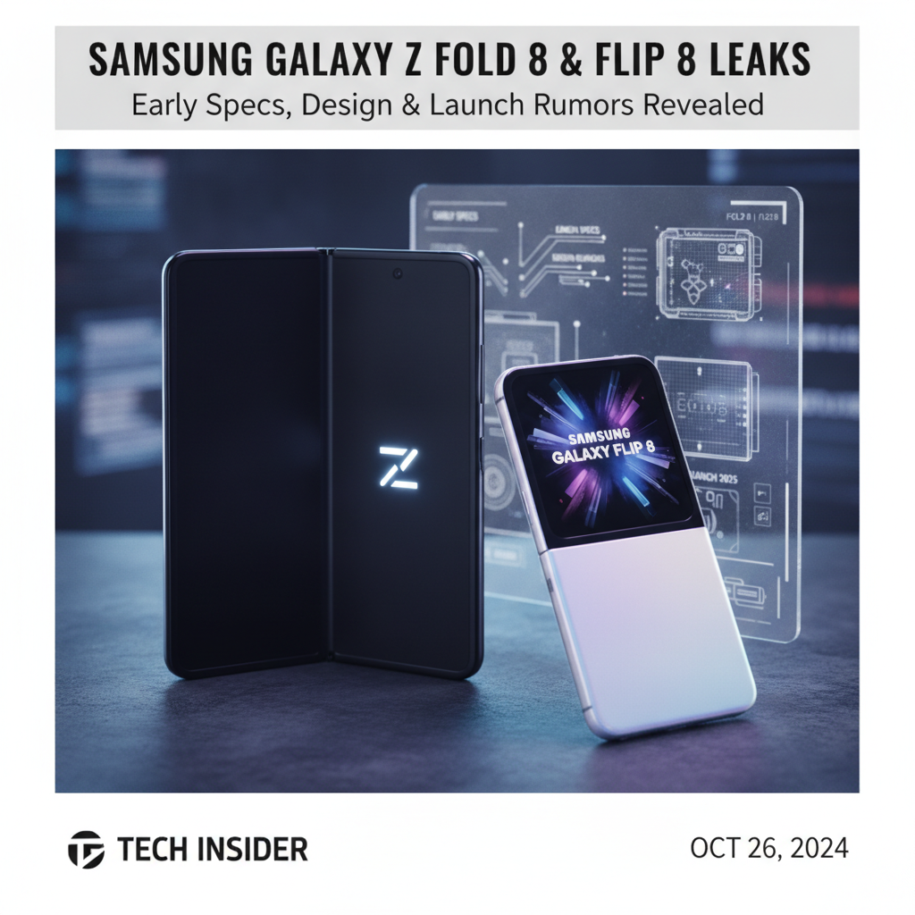 Samsung Galaxy Z Fold 8 & Flip 8 Leaks: Early Specs, Design & Launch Rumors Revealed
