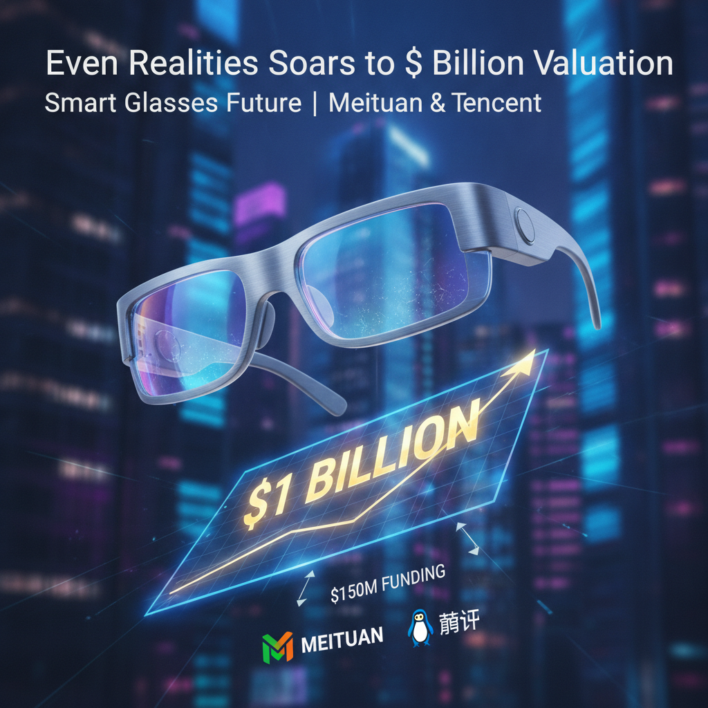 Even Realities Soars to $1 Billion Valuation: $150M Funding Ignites Smart Glasses Future with Meituan & Tencent