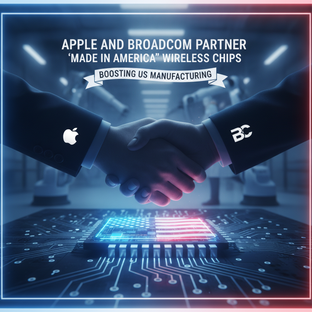 Apple and Broadcom Partner to Produce 'Made in America' Wireless Chips, Boosting US Manufacturing