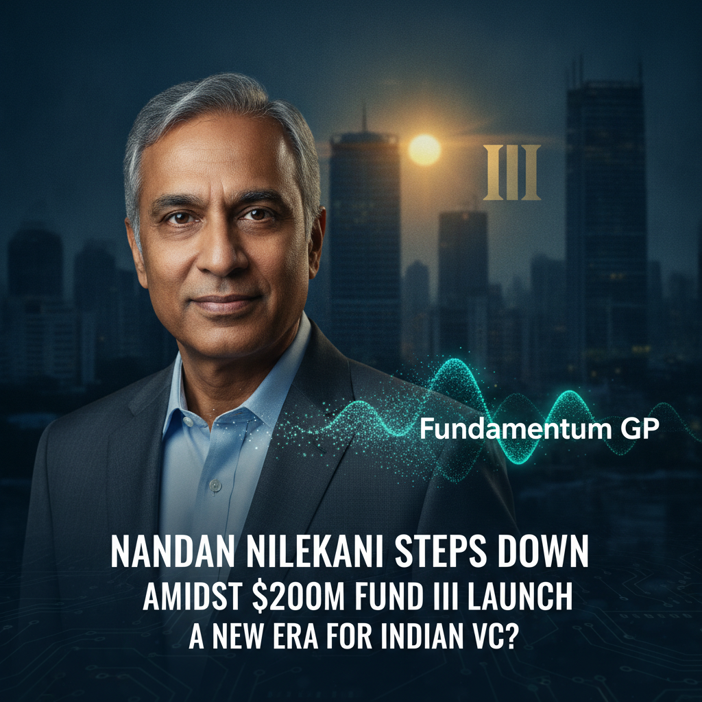 Nandan Nilekani Steps Down as Fundamentum GP Amidst $200M Fund III Launch: A New Era for Indian VC?