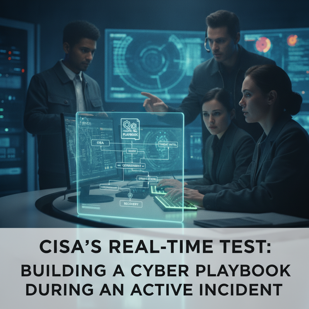 CISA's Real-Time Test: Building a Cyber Playbook During an Active Incident