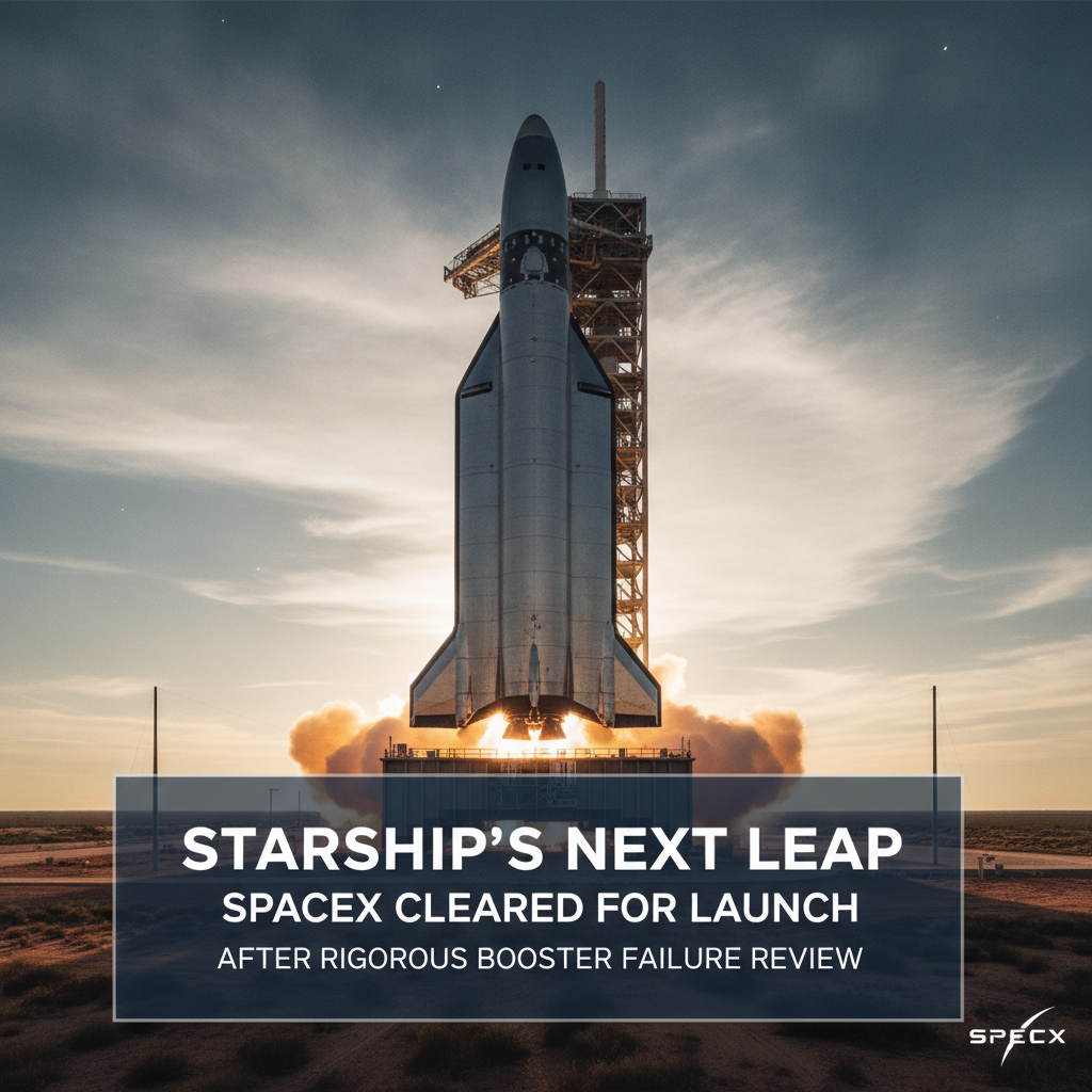 Starship’s Next Leap: SpaceX Cleared for Launch After Rigorous Booster Failure Review