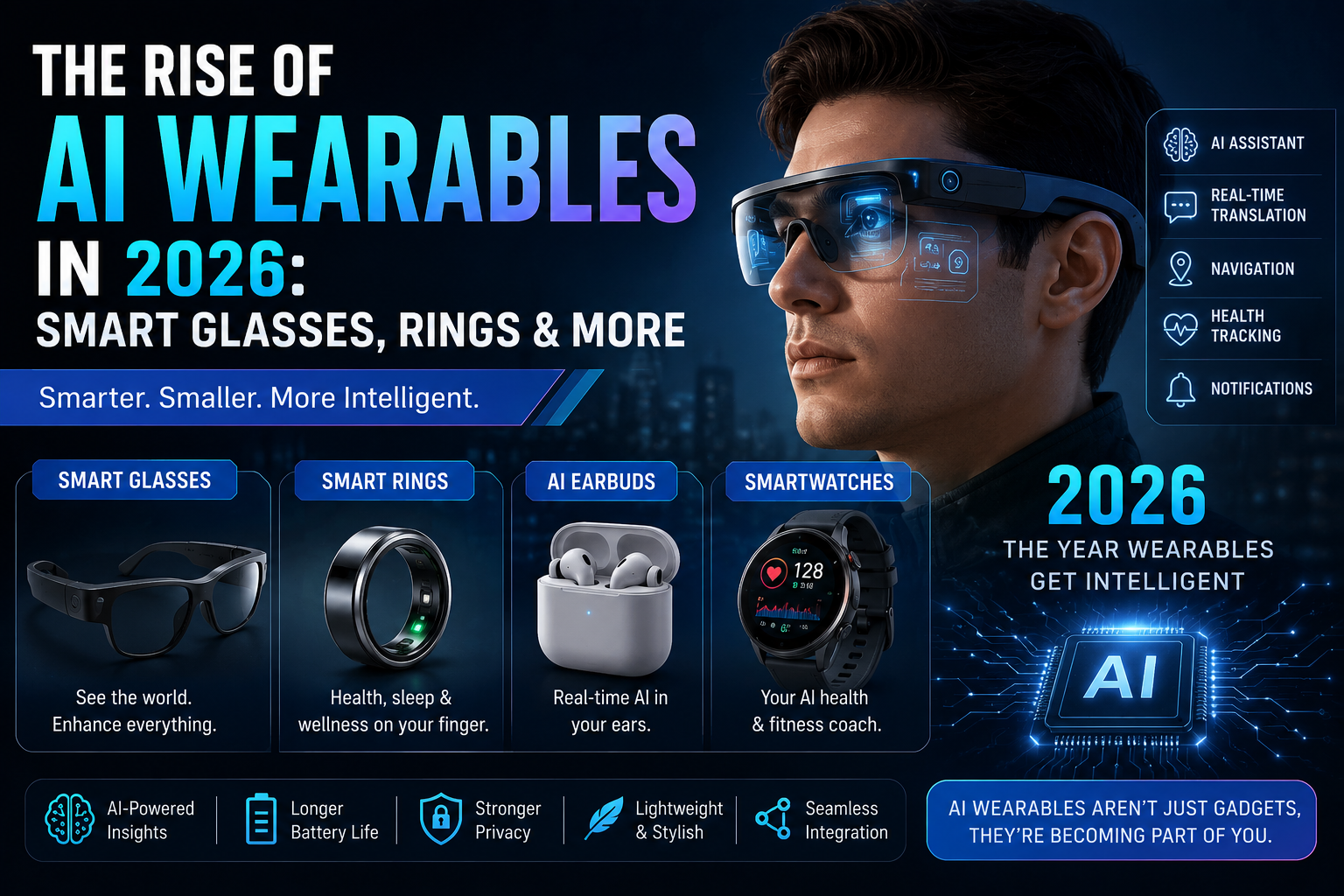 The Rise of AI Wearables in 2026: Smart Glasses, Rings & More