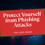 Digital illustration representing a phishing attack stealing login credentials and data