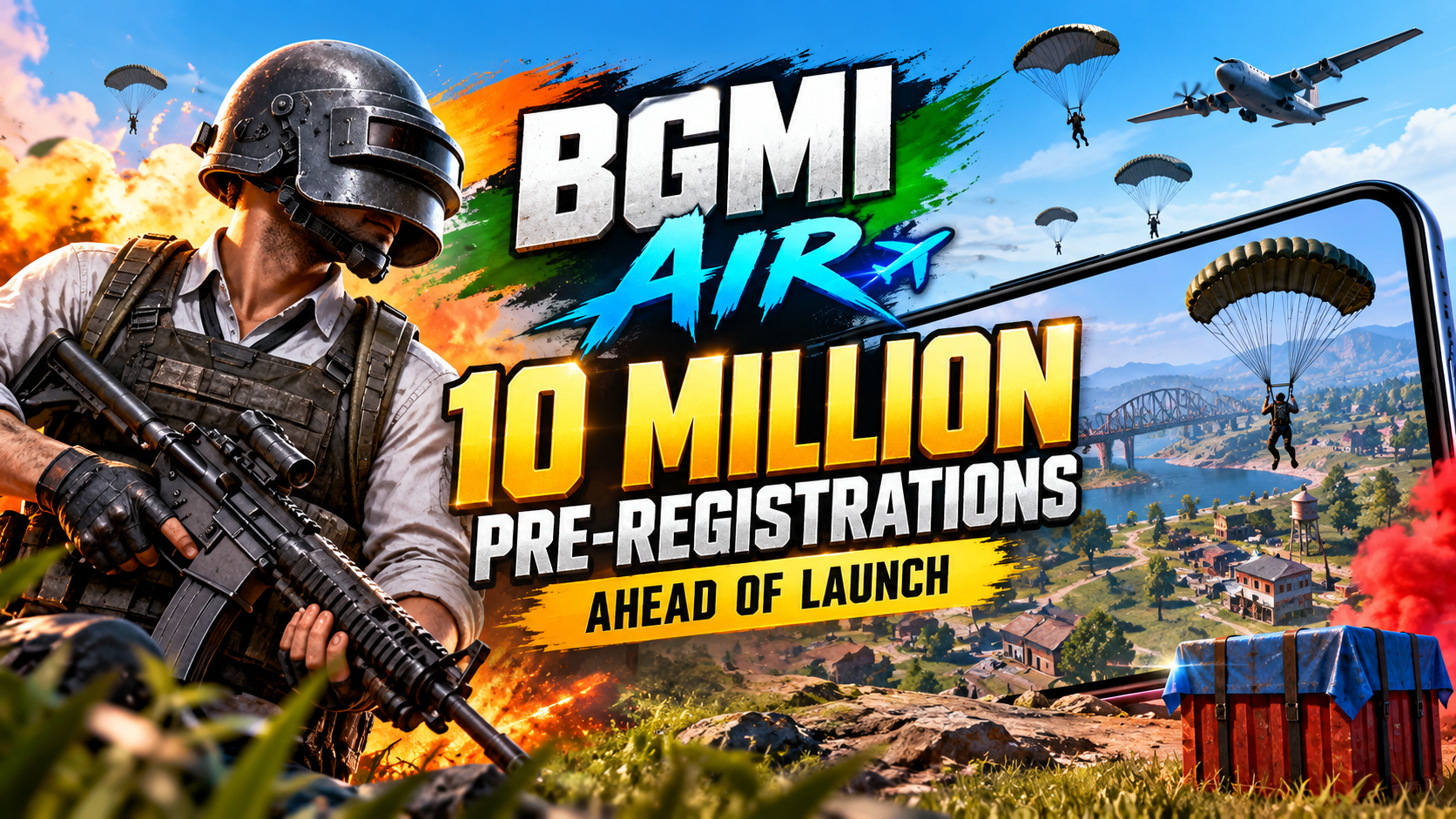 BGMI Air Crosses 10 Million Pre-Registrations Ahead of Launch in India