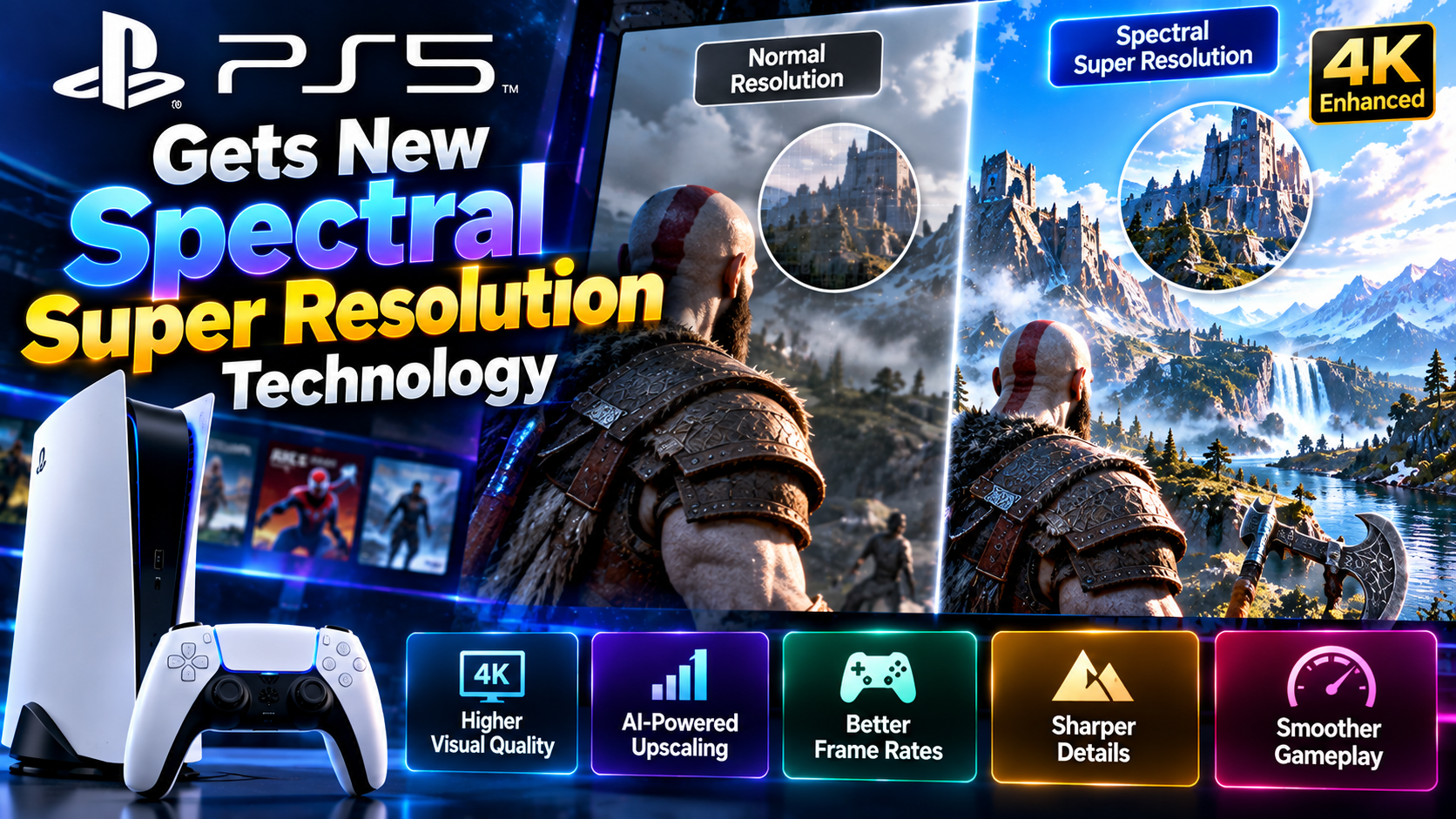 PS5 Gets New Spectral Super Resolution Technology